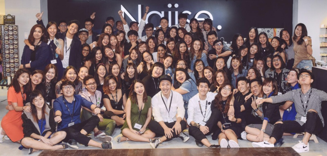 Team photo of Naiise in one of their stores